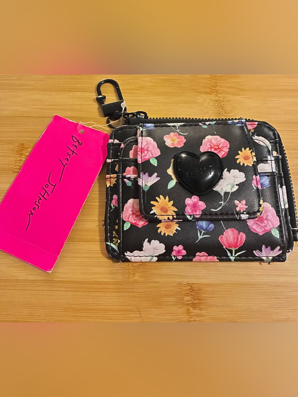 Betsey Johnson Wallet - Black Floral
